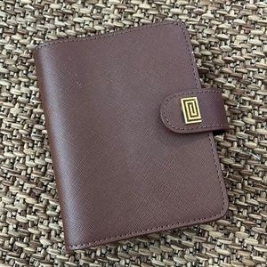 NOTIQ Pocket Ring Agenda Cover in Caramel Safiano